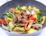 Hình bước làm 5 của món Bò Xào Thơm Cà