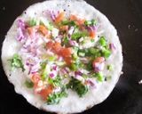 A picture of step 4 of Multi colored uthappam.