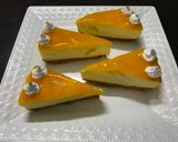 A picture of step 7 of Mango cheesecake.