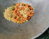 A picture of step 2 of Sooji/Semolina Potato, Tomato, Carrot Upma(no onion garlic).