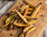 Gambar langkah 6 resipi Baked Sweet Potato Fries.