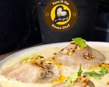 A picture of step 4 of Chicken Ravioli With Chilli Garlic Oil In White Sauce.