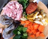 รูปขั้นตอนการทำที่ 1 ของ อินทผลัมผัดพริกแกงกุ้งหมูสับ🍋