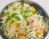 A picture of step 4 of Corn Biryani.