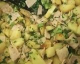 Sonkás-spenótos-krumplis tojáslepény recept fázis 6 fotója