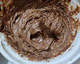 A picture of step 3 of Nutella cheese cake.