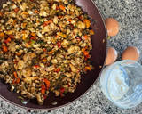 Foto del paso 3 de la receta: Terrina de pescado con camarones multicolor!!