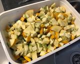 Une image de l'étape 5 de Courgettes et aubergines au soja et sésame (avec piments verts grillés).