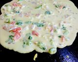 बेसन सूजी चीला (Besan Suji cheela recipe in Hindi) रेसिपी चरण 3 फोटो
