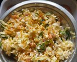 A picture of step 2 of Thoran Cabbage, Kerala Special side dish in lunch time,just like crunchy Salad,tasty and healthy.