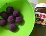 Foto langkah ke 3 dari resep Klepon Ungu Isi Nutella.