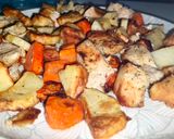 Foto del paso 6 de la receta: Pollo con verduras en air fryer