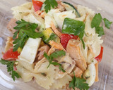 A picture of step 3 of Macaroni and Chicken Salad.