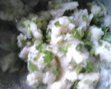 A picture of step 3 of Suji potato fingers.