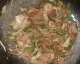 A picture of step 4 of Veggies pasta.