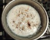 A picture of step 4 of Sago kheer (Javarisi payasam in Tamil).