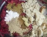 A picture of step 3 of Sesame Beetroot croquette.