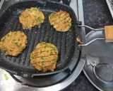 A picture of step 8 of Mini egg veggie pancakes.