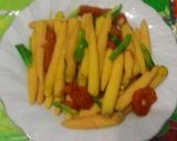 Hình bước làm 3 của món Ngô bao tử xào cà chua