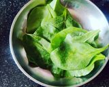 A picture of step 2 of Horsegram palak dosa roll.