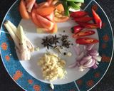 A picture of step 1 of Lemongrass pork.