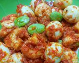 Foto langkah ke 4 dari resep Sambal goreng pete udang dan telur puyuh.
