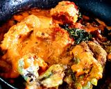 A picture of step 2 of Makhmali Chicken Bukhara.