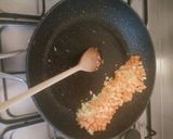 A picture of step 2 of Thai Basil Shrimp, Tomato, and Egg Fried Rice.