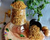 A picture of step 7 of Aloo phudina sev or Mint Potato Slims.
