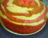 Foto langkah ke 10 dari resep Bolu Kukus Zebra Red Velvet mix Mocca.