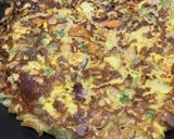Foto del paso 2 de la receta: Tortilla con pastas, jamón y queso