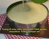 Foto langkah ke 10 dari resep Pandan Melaka Cheesecake Tanpa Terigu (bisa oven/kukus) all in one method.
