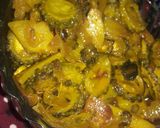 A picture of step 4 of Karela potato ki sabji.