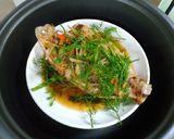 Hình bước làm 2 của món Cá điêu hồng hấp tương tàu xì