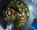 รูปขั้นตอนการทำที่ 5 ของ ต้มแซบหมูใส่เห็ดฟาง(เนื่องจากหากระดูกอ่อนไม่ได้เลยใช้เนื้อหมูแทน