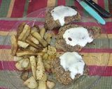 Foto del paso 5 de la receta: Milanesa de hígado con papas fritas