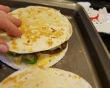 A picture of step 10 of Cheeseburger Quesadillas.