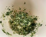 A picture of step 5 of Spinatknödel with Parmesan (Spinach Dumpling).