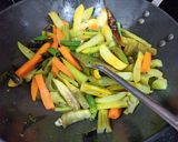 A picture of step 2 of Avial (South Indian Vegetable Curry).