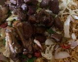 A picture of step 5 of Smokey rice.