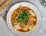 Foto langkah ke 8 dari resep Tahu Kukus Siram Ayam Cincang.