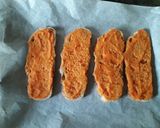 Une image de l'étape 9 de Tartines de pain aux légumes et mozzarella.