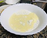 A picture of step 6 of Coconut bread with lemon glaze🤤🤤.