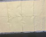 A picture of step 2 of Bacon puff pastry (Conwy Puffs).