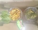 A picture of step 4 of Green spinach fries.