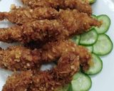 A picture of step 11 of Crispy Zinger strips.