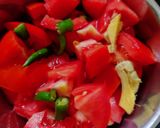 A picture of step 2 of Kohlrabi sabji.