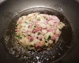 A picture of step 3 of Corned Beef Hash w/ Poached Eggs.