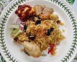 Gambar langkah 5 resipi 👩‍🍳Nasi Briyani Ayam.