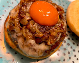 Foto del paso 8 de la receta: Burger con queso trufado, yema curada y mermelada de jalapeño